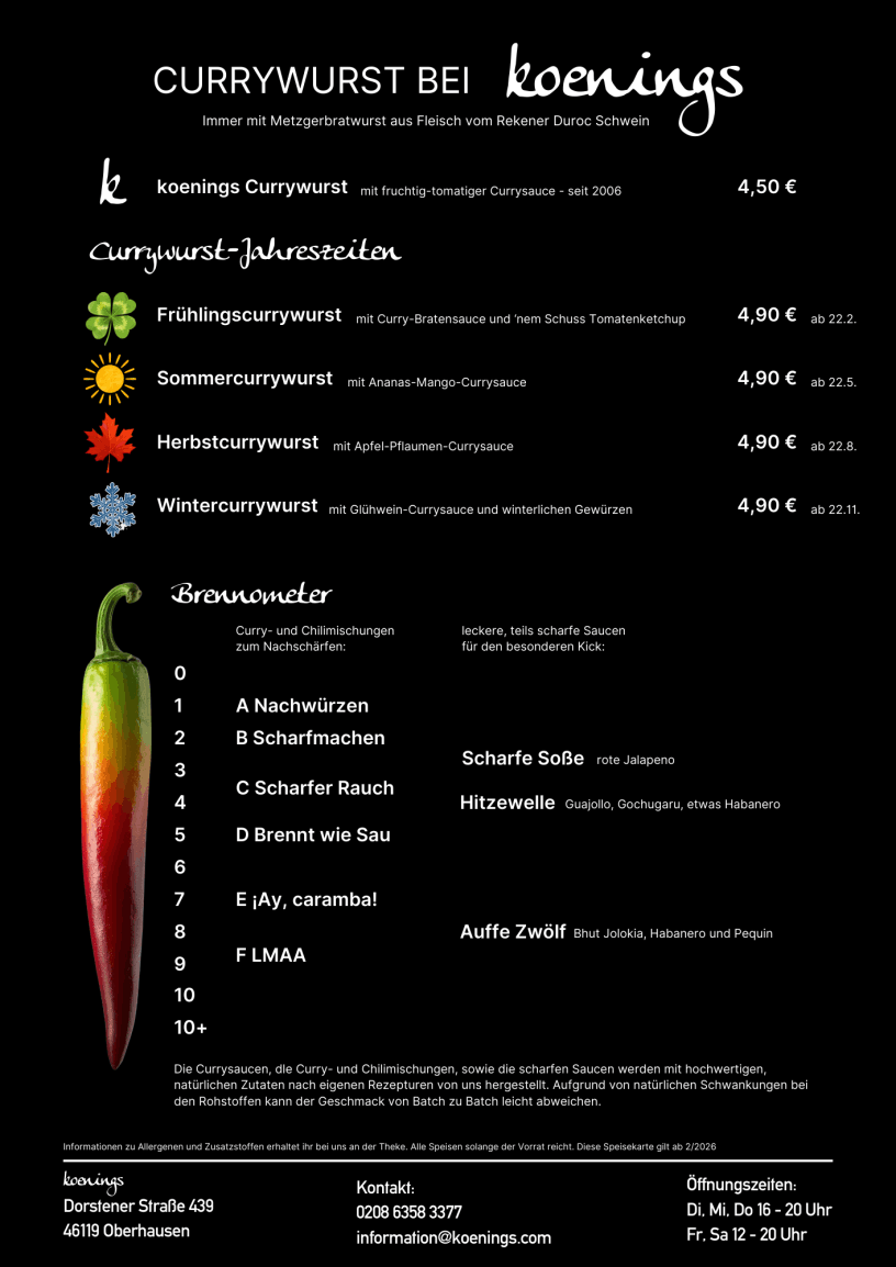 Currywurst bei koenings - Brennometer