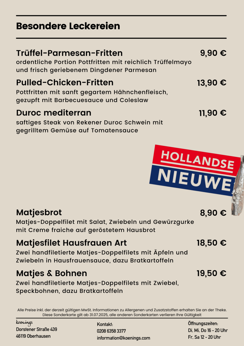 Besondere Leckereien